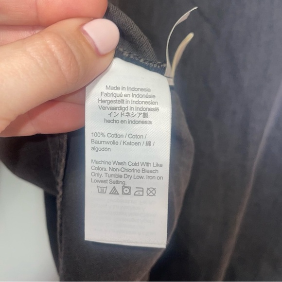 Madewell NWT Denim Shirred Swing Shirt Blouse in Lunar Wash Small - Picture 9 of 10